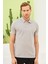 Erkek Basic Polo Yaka Tişört (Regular Fit) Gri 1