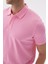 Erkek Basic Polo Yaka Tişört (Regular Fit) Pembe 3