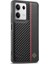 Kırmızı Dikey Çizgili Karbon Fiber Pu ile Xiaomi Poco X5 Pro 5g Için Kılıf (Yurt Dışından) 1