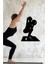 Pilates Squat Sporcu Ahşap Duvar Dekoru Fitness Duvar Dekoru 1
