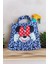 Urz Kids Lila Kız Çocuk Leopar Desenli Minnie Mouse Karakter Baskılı Bikini Kız Çocuk Plaj Çantalı Bikini 5