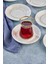 Özel Alaçatı Sade Desensiz Porselen Çay Tabak 6 Adet CKR4153 2
