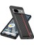 Kırmızı Dikey Çizgili Karbon Fiber Pu Eklenmiş Google Pixel 8 Için Kılıf (Yurt Dışından) 1