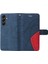 Samsung Galaxy A05S Iki Renkli Dikiş Pu Deri Flip Folio Için Kılıf (Yurt Dışından) 3