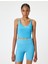 Sporcu Sütyeni V Yaka Kaplı Slim Fit 3