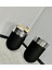 Elegant Dekoratif Krom Darbuka Siyah Saksı 70CM + Sehpa 60CM Ikili Set 3
