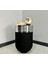 Elegant Dekoratif Krom Darbuka Siyah Sehpa 60CM 2