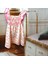 Lolli Boom Kids Kız Çocuk Fırfır Kol Flamingo Desen Askılı Elbise Pembe Beyaz Renk 1