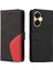 Realme C55 4g Iki Renkli Dikiş Kickstand Koruyucu Pu Deri (Yurt Dışından) 1