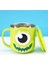 Kawaii 3D Monster Karakter Kabartmalı Modelli Paslanmaz Çelik Su Bardağı Kupa Kahve Mug 2