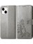Iphone 14 Için Kılıf Artı Kapak Kapak Kısa Kayış Deri Kılıf Zarif Dört (Yurt Dışından) 1