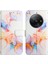 Xiaomi Redmi A3 Mermer Desen Cüzdan Kickstand Pu Deri Kılıf (Yurt Dışından) 1