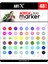 Acrylic Duo Marker Çift Uçlu Su Bazlı Akrilik Boyama Markörü Seti 48 Renk 3