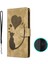 IPhone 15 Için Kılıf Pro Tutucu Kapak Kart Cep Flip Folio Kabartmalı Kedi (Yurt Dışından) 3