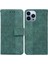 IPhone 13 Için Kılıf Pro Premium Pu Deri Kickstand Özelliği Geometrik Flip (Yurt Dışından) 1