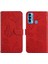 Tecno Camon 18I Darbeye Dayanıklı Deri Çanta Çiçekler ve Kelebekler Için Kılıf (Yurt Dışından) 1