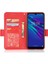 Huawei Y6 Için Kılıf 2019 Yan Toka Pu Deri Cüzdan Kart Yuvaları Tutucu (Yurt Dışından) 5