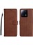 Kart Yuvası Iş ile Xiaomi 13 Pro Klasik Düz Renk Için Flip Case (Yurt Dışından) 4