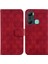 Infinix Sıcak 12 Pro Kickstand Çift 8 Kabartmalı Pu Deri Için Telefon Kılıfı (Yurt Dışından) 1