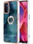 Oppo A93 5G/A93S 5g Tampon Için Kılıf 360 &deg; Dönebilir Yüzük Mermer Darbeye (Yurt Dışından) 1