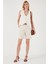 Pamuklu Slim Fit Hasır Kemerli Short Bayan Short 673SY600 2