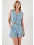 Flamlı Regular Fit V Yaka Yelekli Şortlu Takım Bayan Takım 67045802S4 4