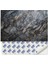 4 Adet Pvc Karo Kendinden Yapışkanlı Banyo Mutfak Fayans Kaplama 41 x 62 cm Siyah Mermer 1