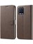 Realme 8i Kart Yuvaları Cüzdan Buzağı Doku Için Kılıf Yatay Çevir Deri (Yurt Dışından) 3