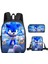 Sonic Anime Okul Çantası 3'lü Çocuk Okul Çantası Seti (Yurt Dışından) 1