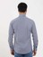 Lacivert Erkek Slim Fit Puantiyeli Brent Düğmeli Yaka Uzun Kol Gömlek - 104349 5