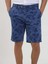 Saks Erkek Slim Fit Çiçek Desenli Short - 107687 2