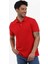 Kırmızı Erkek Slim Fit Düz Polo Yaka Tshirt - 105086 3