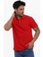 Kırmızı Erkek Slim Fit Düz Polo Yaka Tshirt - 105086 4