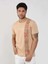 Vizon Erkek Slim Fit Desenli O Yaka T-shirt 4