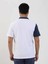 Beyaz Erkek Slim Fit Desenli Polo Yaka T-shirt 5