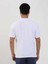 Beyaz Erkek Slim Fit Düz Bomber Yaka T-shirt 5