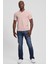 Erkek Washed Ss Polo Yaka Pembe T-Shirt 2