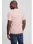 Erkek Washed Ss Polo Yaka Pembe T-Shirt 3