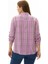 Büyük Beden Çift Cepli Ekose Bluz 5