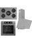 Flowart Basıc Serisi Gri Ankastre Set (RS038+ XE62CPR + D088 ) 1
