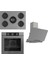 Flowart Basıc Serisi Gri Ankastre Set (RS038+ XE62CPR + D065 ) 1