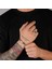 925 Ayar Gümüş Minimalist Kare Özel Tasarım Yüzük Unisex 5