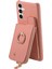 Samsung Galaxy S23 Fe Kılıf Fermuar Cüzdan Yüzük Kickstand Arka Kabuk-Pembe (Yurt Dışından) 4