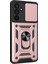 Samsung Galaxy M55 5g Kılıf Için Kickstand Pc + Tpu Telefon Kabuk Slayt Kamera Koruyucu Kapak-Gül Altın (Yurt Dışından) 1