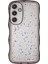 Samsung Galaxy S24 Kılıf Dalgalı Kenarlı Epoksi Tpu Telefon Kapağı-Şeffaf Siyah (Yurt Dışından) 1