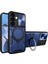 Samsung Galaxy S24+SLAYT Kamera Kapaklı Darbeye Dayanıklı Kılıf+Döndürülebilir Kickstand-Mavi (Yurt Dışından) 1