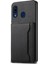 Samsung Galaxy A20 Kickstand Kılıf Tpu+Pc+Pu Kart Yuvalı Telefon Kılıfı-Siyah (Yurt Dışından) 1