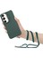 Samsung Galaxy S23+ Için Crossbody Kılıf Lens Çerçevesi Kickstand Tpu Telefon Kapağı-Ordu Yeşili (Yurt Dışından) 2