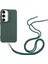 Samsung Galaxy S23+ Için Crossbody Kılıf Lens Çerçevesi Kickstand Tpu Telefon Kapağı-Ordu Yeşili (Yurt Dışından) 4