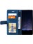 Samsung Galaxy Xcover 5 Cüzdan Kılıf Çizgileri Baskılı Pu Deri Telefon Arka Kapak-Mavi (Yurt Dışından) 2